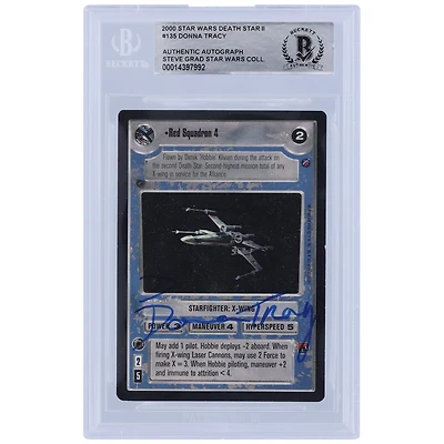 Donna Tracy Star Wars Autographed 2000 CCG Death Star 2 #135 BGS Authenticated Card