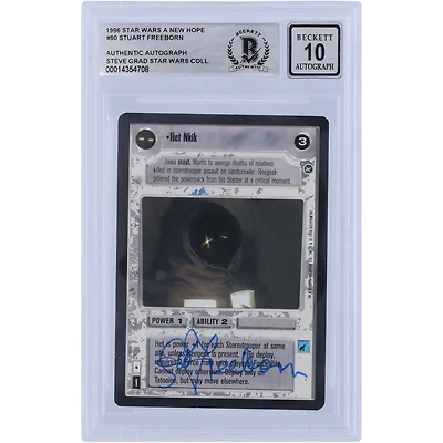 Stuart Freeborn Star Wars Autographed 1996 CCG A New Hope #90 BGS Authenticated 10 Card