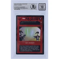 Ray Gilberti Star Wars Autographed 2001 CCG Coruscant #38 BGS Authenticated 10 Card