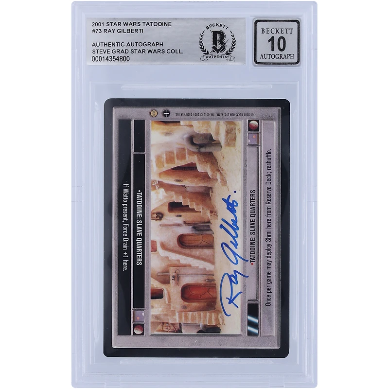 Ray Gilberti Autographed 2001 CCG Tatooine #73 BGS Authenticated 10 Card