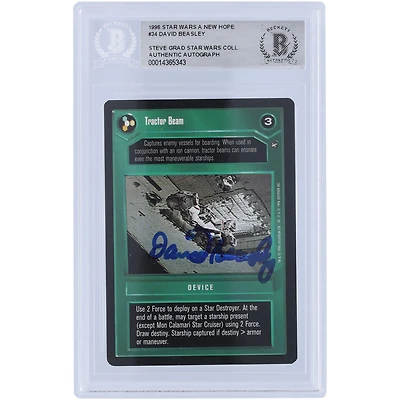 David Beasley Star Wars Autographed 1996 CCG A New Hope #34 BAS Authenticated Card