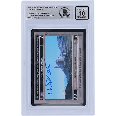 Hiro Narita Star Wars Autographed 1998 CCG Jabba's Palace #146 BGS Authenticated 10 Card