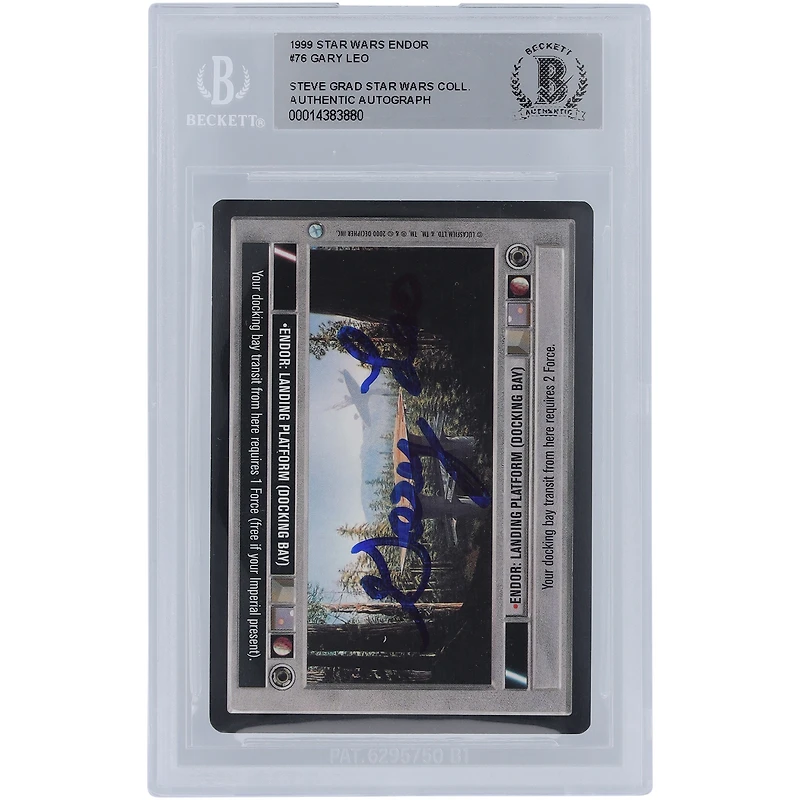 Gary Leo Star Wars Autographed 1999 CCG Endor #76 BGS Authenticated Card