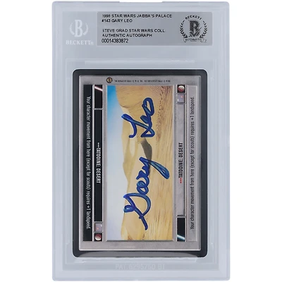Gary Leo Star Wars Autographed 1998 CCG Jabba's #143 BGS Authenticated Card