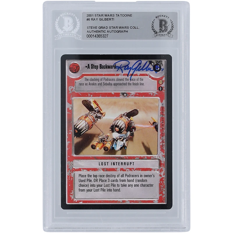 Ray Gilberti Star Wars Autographed 2001 CCG Tatooine #6 BGS Authenticated Card