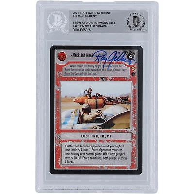 Ray Gilberti Star Wars Autographed 2001 CCG Tatooine #48 BGS Authenticated Card