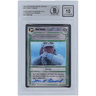 Tom St. Amand Star Wars Autographed 1998 CCG Special Edition #320 BGS Authenticated 10 Card