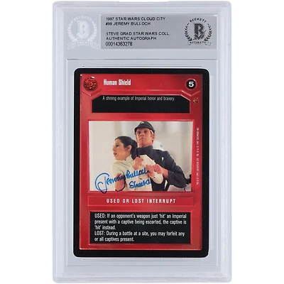 Jeremy Bulloch Star Wars Autographed 1997 CCG Star Wars Cloud City #99 BGS Authenticated Card with "Sheckil" Inscription
