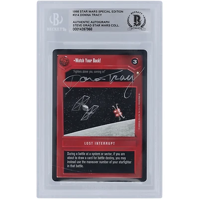 Donna Tracy Star Wars Autographed 1998 CCG Special Edition #314 BGS Authenticated Card