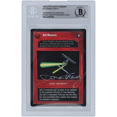 Donna Tracy Star Wars Autographed 1998 CCG Premiere #79 BGS Authenticated Card