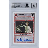 Miki Herman Star Wars Autographed 1995 CCG Premiere #253 BGS Authenticated 10 Card