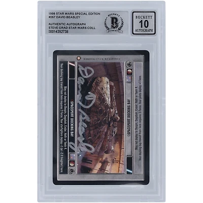 David Beasley Star Wars Autographed 1998 CCG Special Edition #267 BGS Authenticated 10 Card