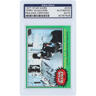 Terry McGovern Autographed 1977 Topps Star Wars #233 PSA Authenticated Card with ''There They Go!'' Inscription