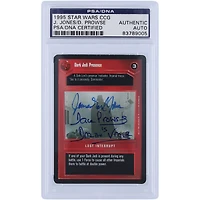David Prowse and James Earl Jones Star Wars Autographed 1995 CCG Star Wars #3 PSA Authenticated Authentic Card with "Is Darth Vader" Inscription