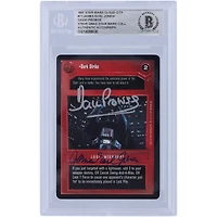 David Prowse and James Earl Jones Star Wars Autographed 1997 CCG Cloud City #71 BGS Authenticated Authentic Card