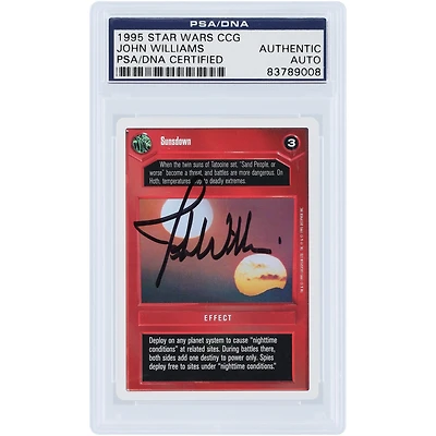 John Williams Autographed 1995 Star Wars CCG PSA Authenticated Card