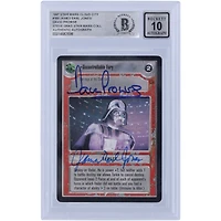 David Prowse and James Earl Jones Star Wars Autographed 1997 CCG Cloud City #168 BGS Authenticated 10 Auto Grade Card