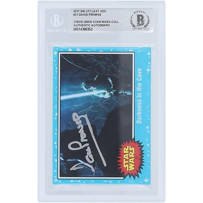 David Prowse Star Wars Autographed 2017 Topps Darth Vader #21 BAS Authenticated Card