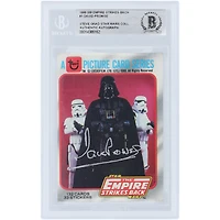David Prowse Star Wars Autographed 1980 Topps The Empire Strikes Back Darth Vader #1 BAS Authenticated Card