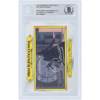 David Prowse Star Wars Autographed 1980 Topps The Empire Strikes Back Darth Vader #127 BAS Authenticated Card