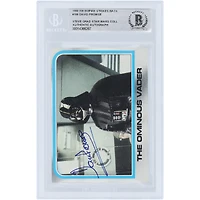David Prowse Star Wars Autographed 1980 Topps The Empire Strikes Back Darth Vader #186 BAS Authenticated Card