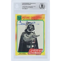 David Prowse Star Wars Autographed 1980 Topps The Empire Strikes Back Darth Vader #265 BAS Authenticated Card