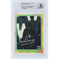 David Prowse Star Wars Autographed 1980 Topps The Empire Strikes Back Darth Vader #316 BAS Authenticated Card