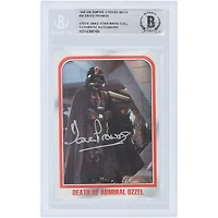 David Prowse Star Wars Autographed 1980 Topps The Empire Strikes Back Darth Vader #34 BAS Authenticated Card