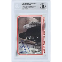 David Prowse Star Wars Autographed 1980 Topps The Empire Strikes Back Darth Vader Blue Signature #50 BAS Authenticated Card
