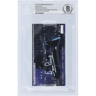 David Prowse Star Wars Autographed 1995 Topps The Empire Strikes Back Widevision Darth Vader #126 BAS Authenticated Card