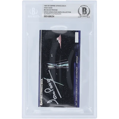 David Prowse Star Wars Autographed 1995 Topps Widevision Darth Vader #14 BAS Authenticated Card