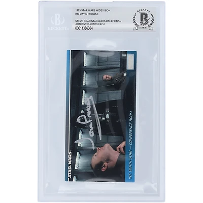 David Prowse Star Wars Autographed 1995 Topps The Empire Strikes Back Widevision Darth Vader #33 BAS Authenticated Card