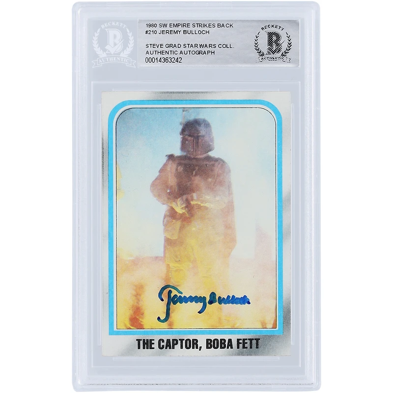 Jeremy Bulloch Star Wars Autographed 1980 Topps The Empire Strikes Back #210 BAS Authenticated Card