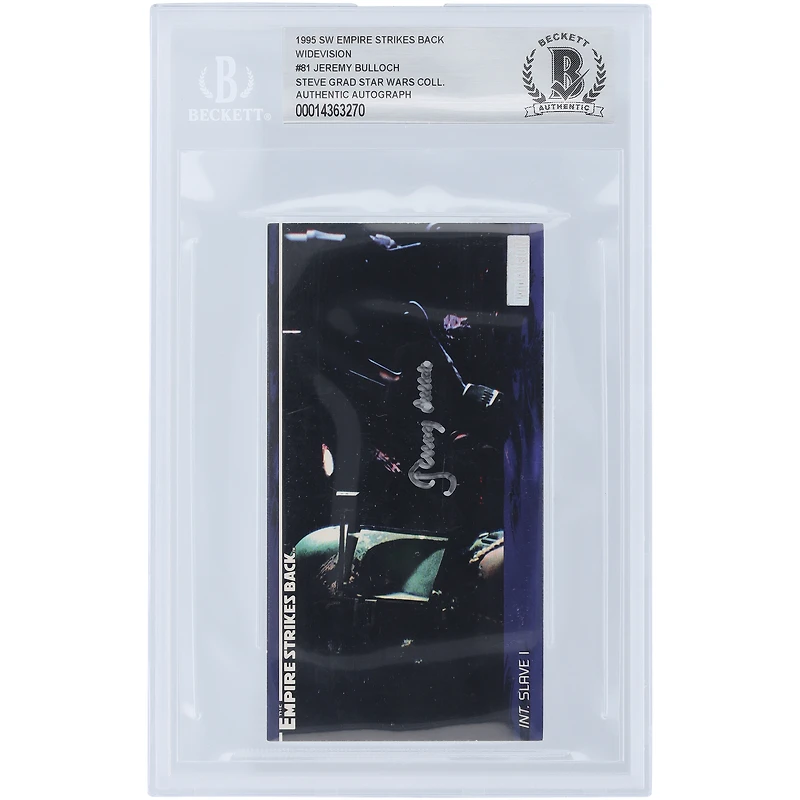 Jeremy Bulloch Star Wars Autographed 1995 Topps Widevision #81 BAS Authenticated Card