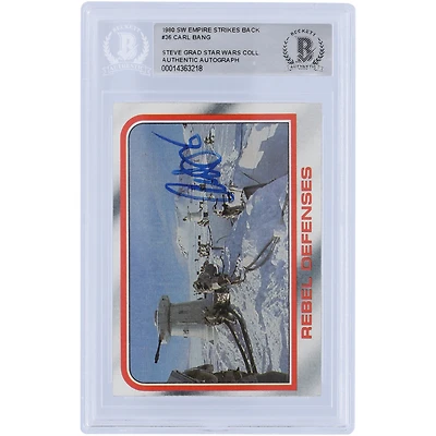 Carl Bang Star Wars Autographed 1980 Topps The Empire Strikes Back #36 BAS Authenticated Card