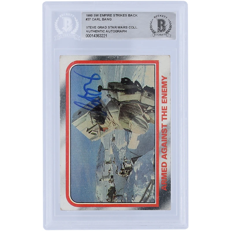 Carl Bang Star Wars Autographed 1980 Topps The Empire Strikes Back #37 BAS Authenticated Card