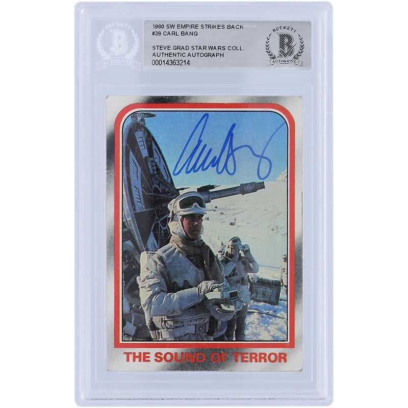Carl Bang Star Wars Autographed 1980 Topps The Empire Strikes Back #39 BAS Authenticated Card