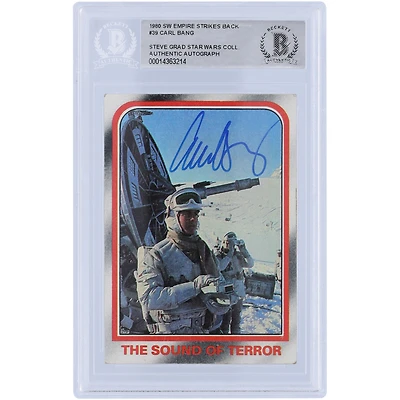 Carl Bang Star Wars Autographed 1980 Topps The Empire Strikes Back #39 BAS Authenticated Card