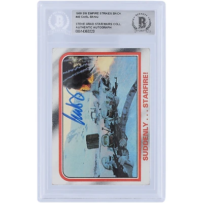 Carl Bang Star Wars Autographed 1980 Topps The Empire Strikes Back #40 BAS Authenticated Card
