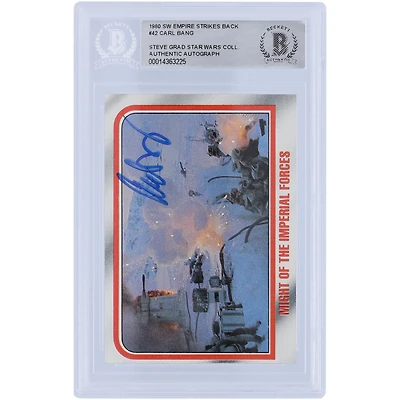 Carl Bang Star Wars Autographed 1980 Topps The Empire Strikes Back #42 BAS Authenticated Card