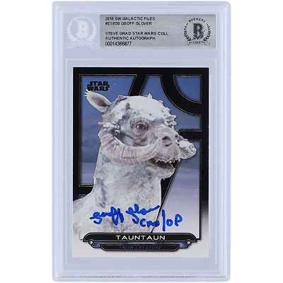 Geoff Glover Star Wars Autographed 2018 Topps Galactic Files #ESB30 BAS Authenticated Card with "CAM/OP" Inscription