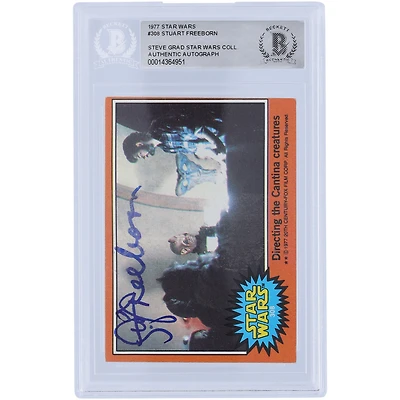 Stuart Freeborn Autographed 1977 Topps Star Wars #308 BAS Authenticated Card