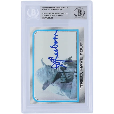 Stuart Freeborn Star Wars Autographed 1980 Topps The Empire Strikes Back #241 BAS Authenticated Card