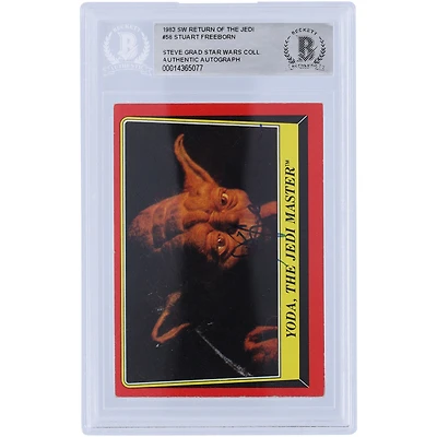 Stuart Freeborn Star Wars Autographed 1983 Topps Return of the Jedi #58 BAS Authenticated Card