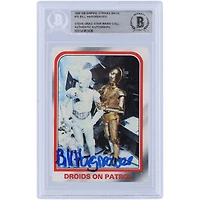 Bill Hargreaves Star Wars Autographed 1980 Topps The Empire Strikes Back #15 BAS Authenticated Card