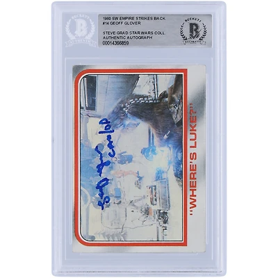 Geoff Glover Star Wars Autographed 1980 Topps The Empire Strikes Back #14 BAS Authenticated Card