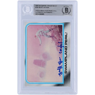 Geoff Glover Star Wars Autographed 1980 Topps The Empire Strikes Back #240 BAS Authenticated Card
