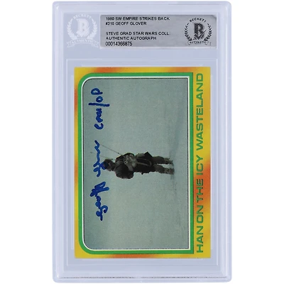 Geoff Glover Star Wars Autographed 1980 Topps The Empire Strikes Back #310 BAS Authenticated Card