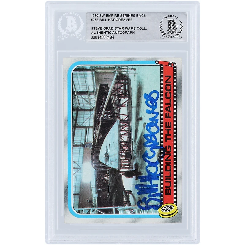 Bill Hargreaves Star Wars Autographed 1980 Topps The Empire Strikes Back #258 BAS Authenticated Card