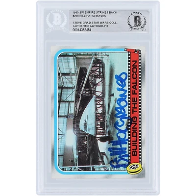 Bill Hargreaves Star Wars Autographed 1980 Topps The Empire Strikes Back #258 BAS Authenticated Card